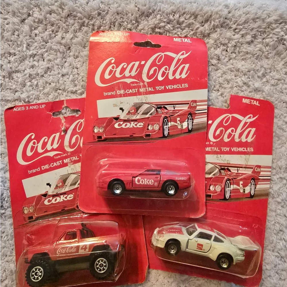 Coca Cola Red Die-Cast Coke Racing Car Toy